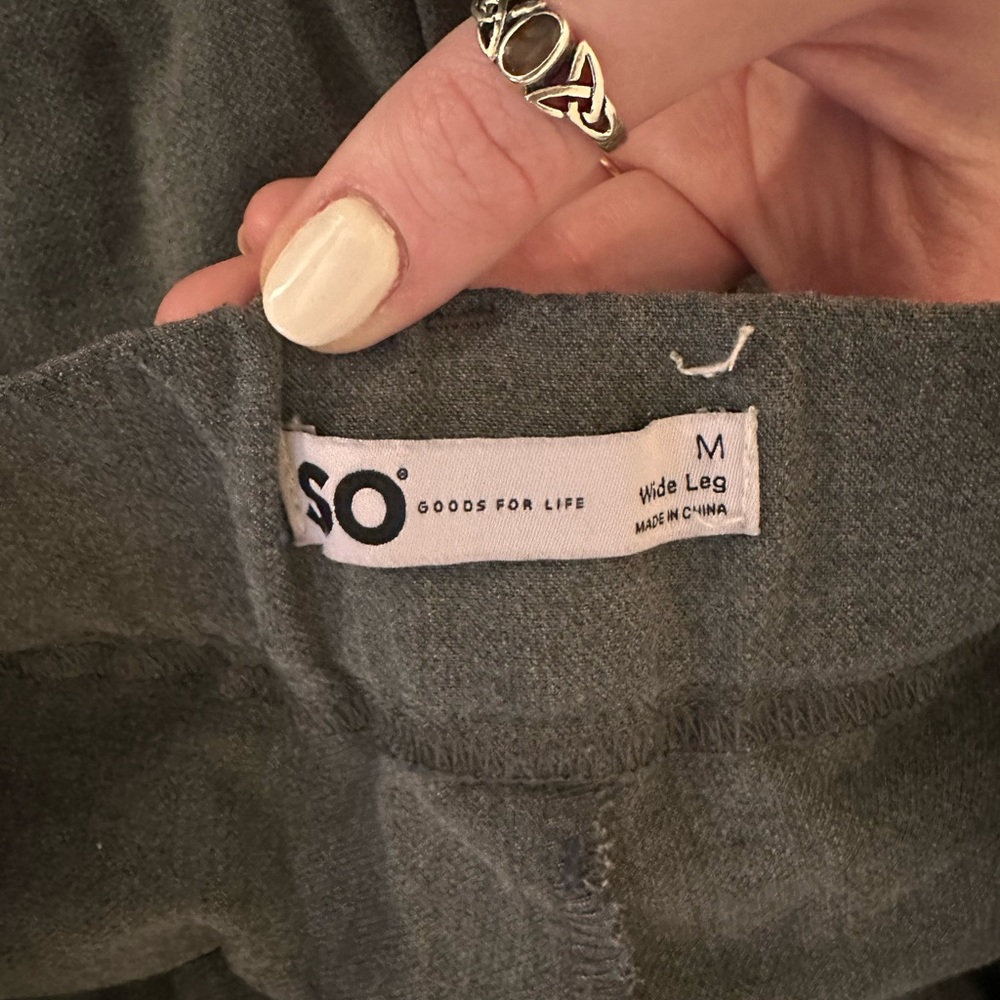 SO Gray Wide Leg Pants
